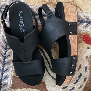 corkys sandals black size 10